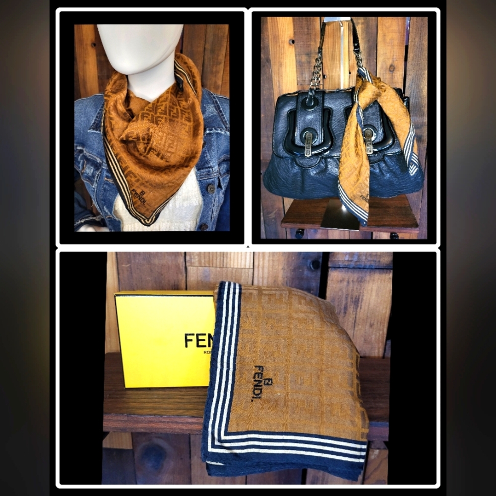 Fendi Handkerchief Scarf - Picture 1 of 6